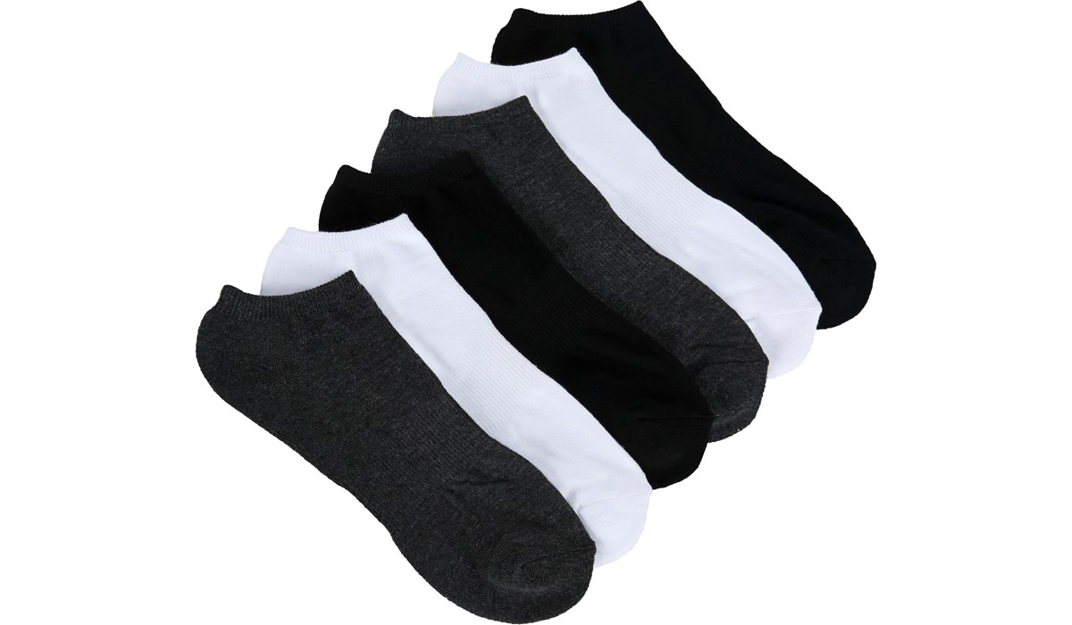 Men's 6 Pack Large Performance No Show Socks - Right
