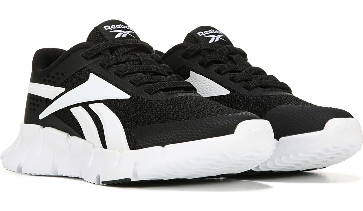 Reebok Kids' Zig Dynamica 2.0 Sneaker Kid Black, Sneakers and Athletic Shoes, Famous Footwear