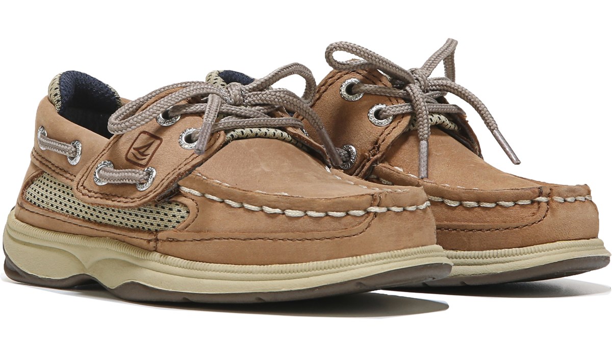 boys tan boat shoes