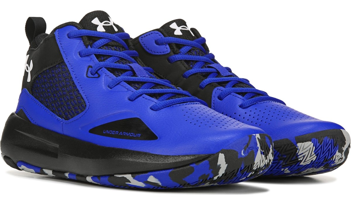 under armour blue basketball shoes