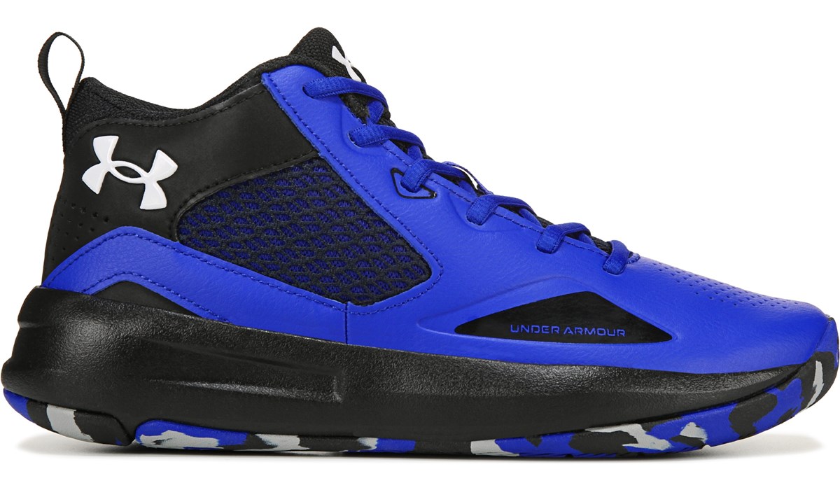 blue and black under armour shoes