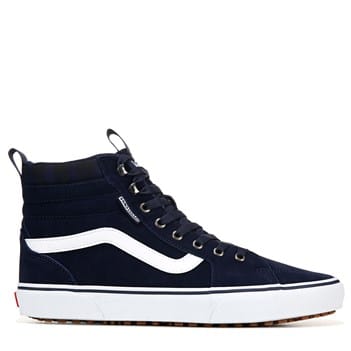 high top vans dark blue