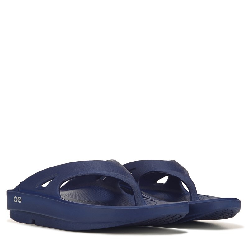 Oofos Women's Ooriginal Flip Flop Sandals (Navy) - Size 5.0 M