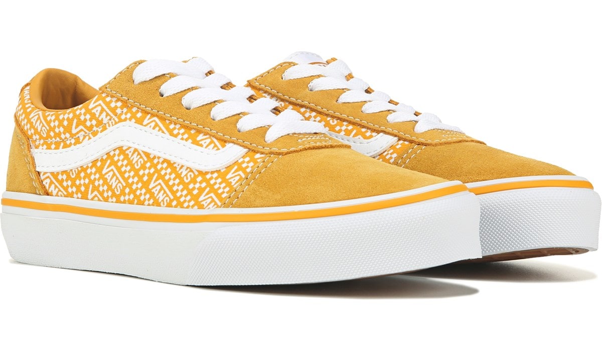 Vans Kids' Ward Top Sneaker Little/Big Kid Yellow, Sneakers and Athletic Shoes, Famous Footwear