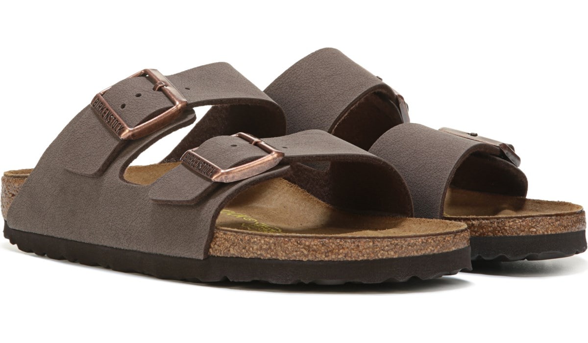 Birkenstock Women's Footbed Sandal Brown, Sandals, Famous Footwear