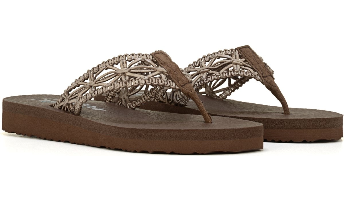 Meditation Flip Flop Sandal Brown 