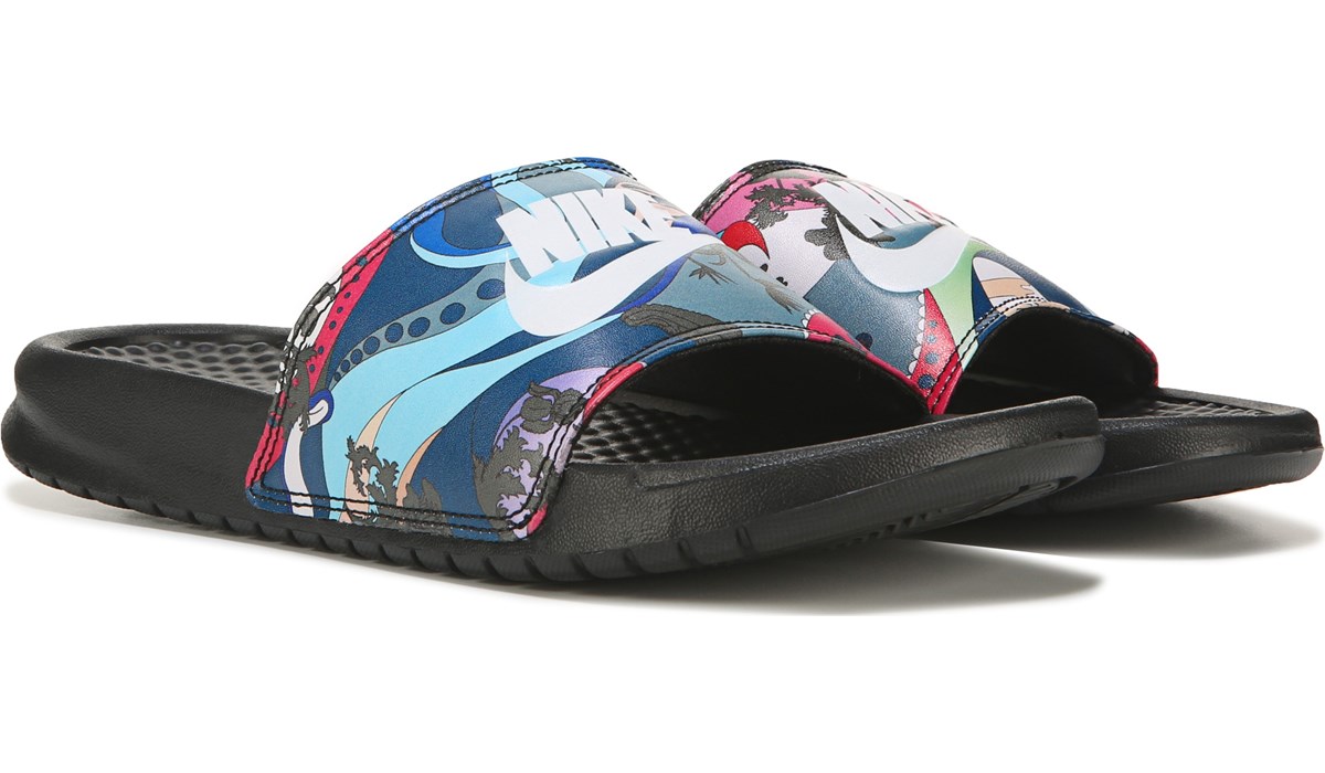 nike benassi jdi print womens slide sandals