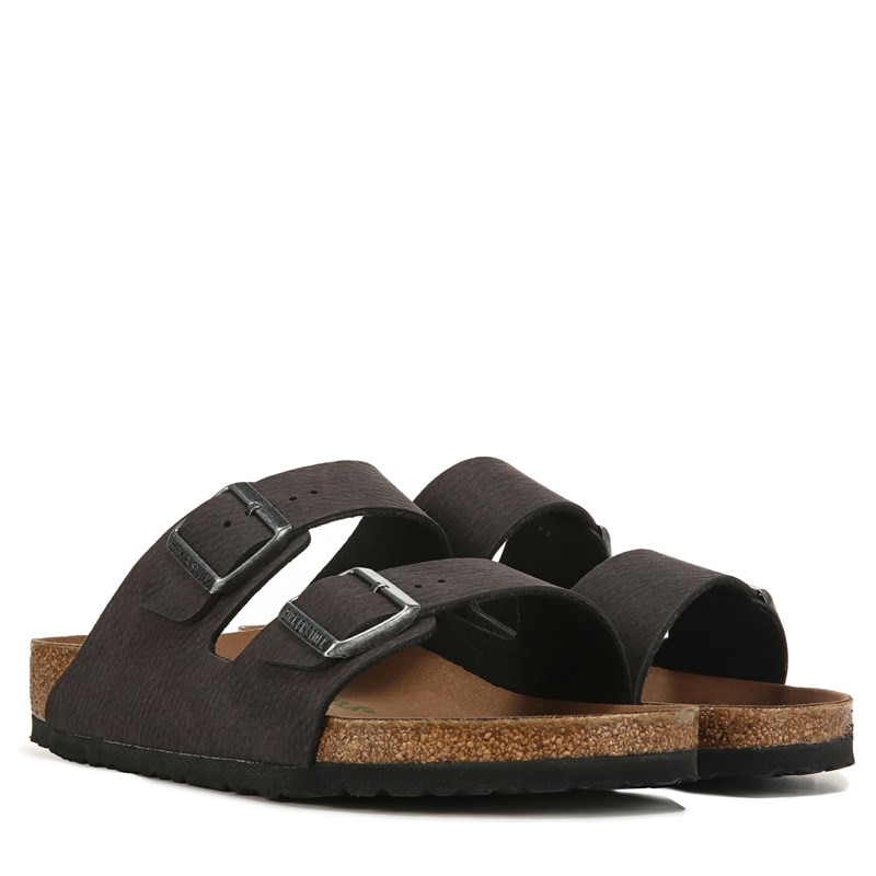 Birkenstock Men's Arizona Vegan Footbed Sandals (Desert Dust Black) - Size 41.0 M photo