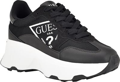 GUESS Damen Carrli Sneaker – Lässiger Textil/Wildlederimitat-Sneaker Für Den Herbst