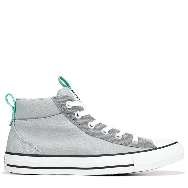 converse mid top grey