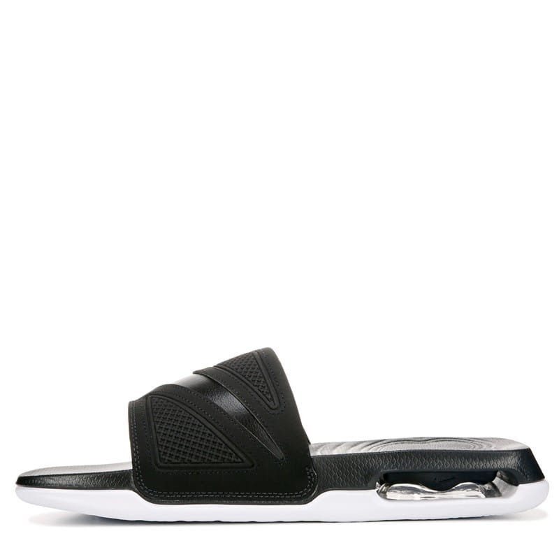 Nike Air Max Cirro Slide Sandals Dc1460-004 Black Metallic Silver Men's Size 10