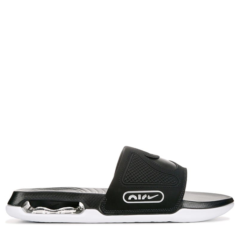 Nike Air Max Cirro Slide Sandals Dc1460-004 Black Metallic Silver Men's Size 10