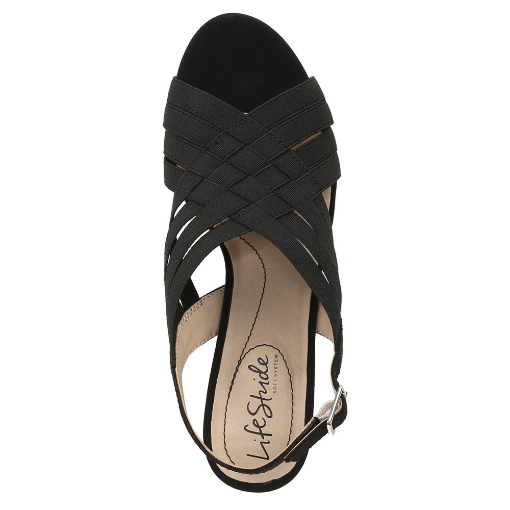 LifeStride Women s Amy Medium Wide Dress Sandal Famous Footwear