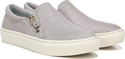 ladies black slip on shoes