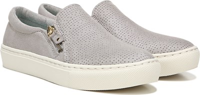 gray slip on womens shoes