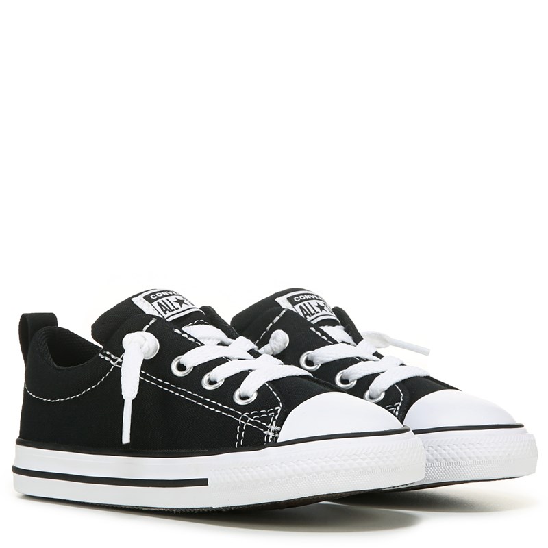 Converse Kids' Chuck Taylor All Star Street Low Top Sneaker Toddler Shoes (Black/White) - Size 5.0 M