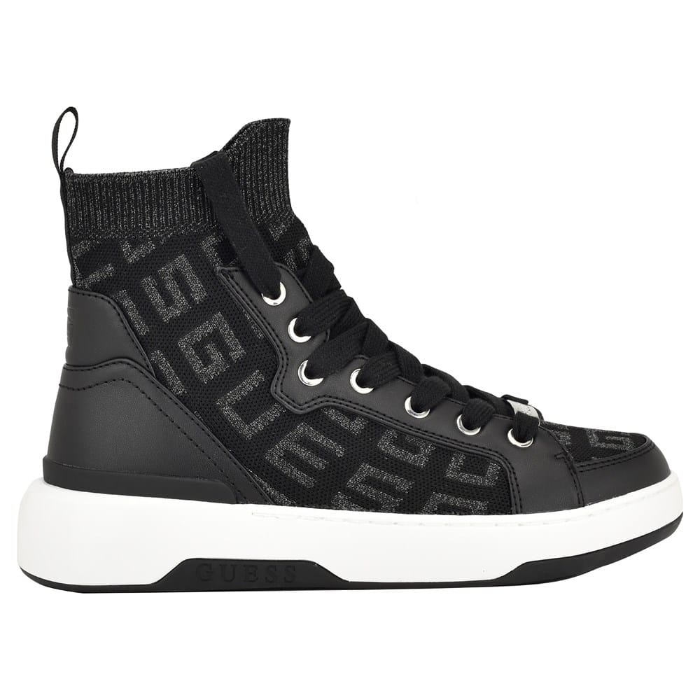 guess black high top sneakers