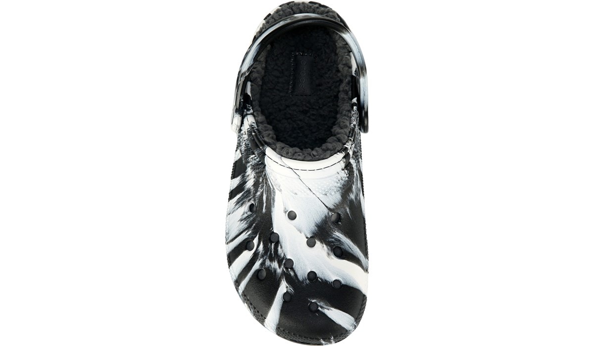 mens fuzzy camo crocs