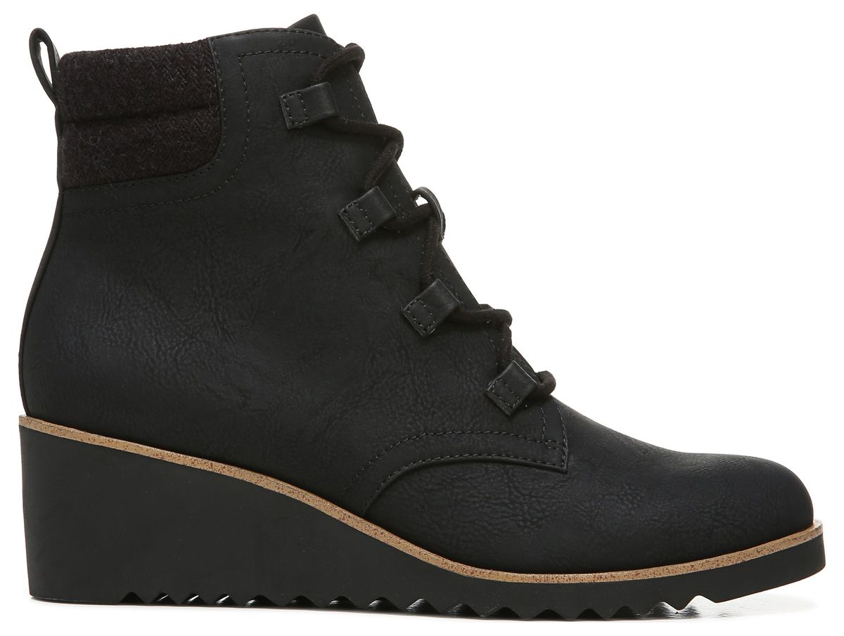 Medium/Wide Lace Up Wedge Bootie, Boots 