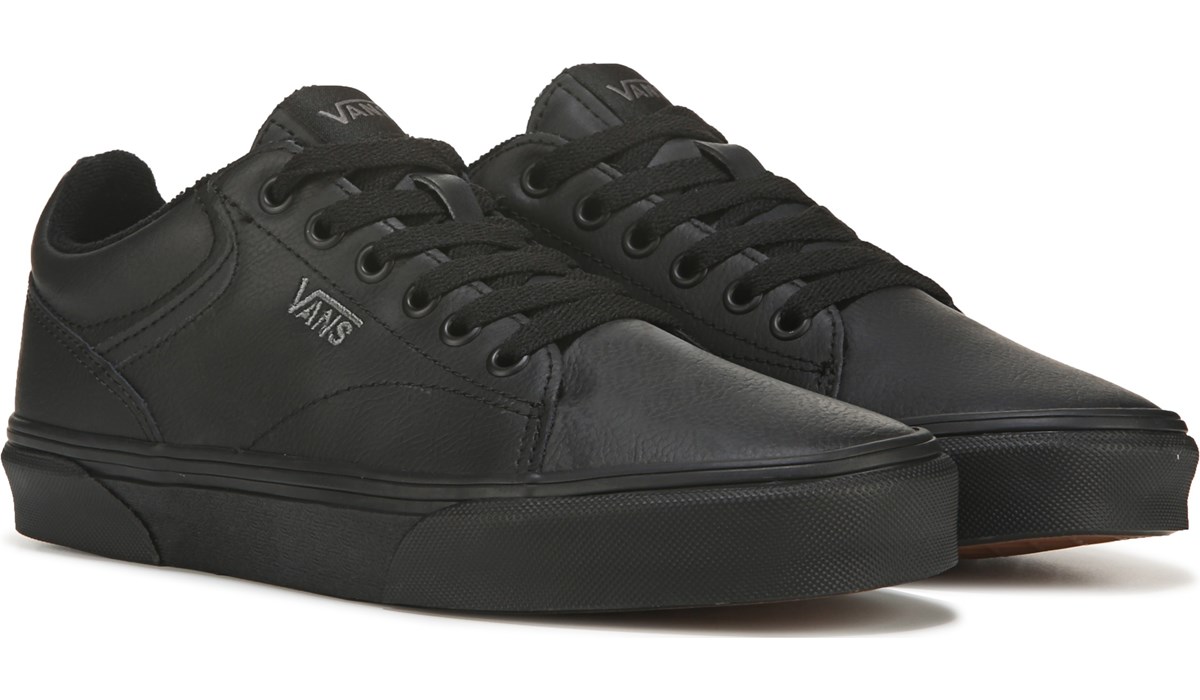 black low top vans womens