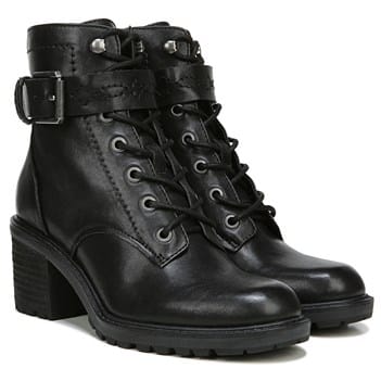 Gemma Lace Up Block Heel Boot 