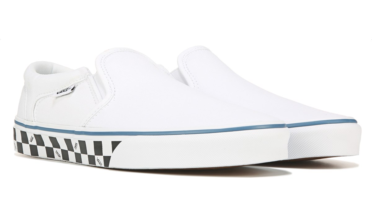 white vans slip ons famous footwear