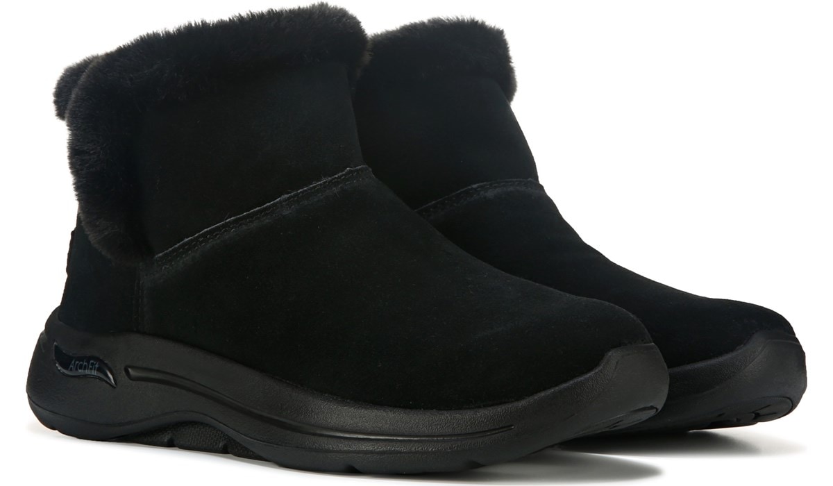 skechers go walk fur lined