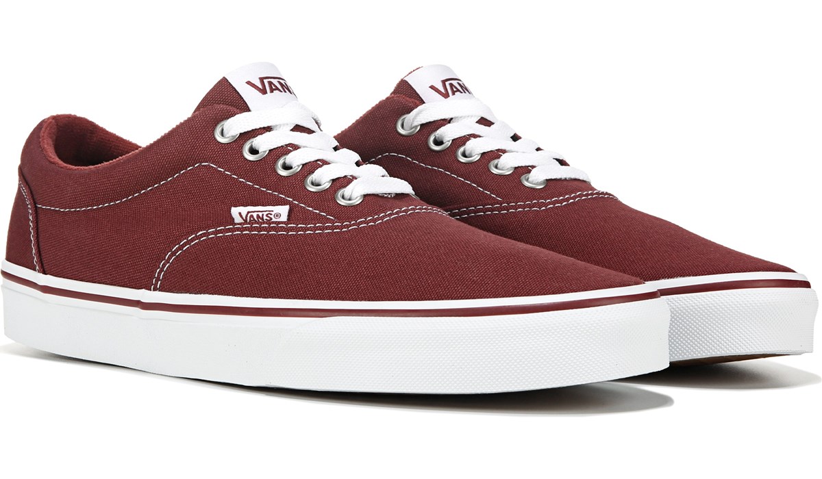 low top burgundy vans