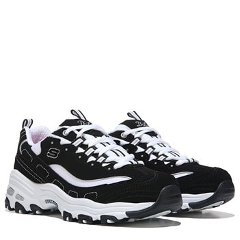 black skechers white sole