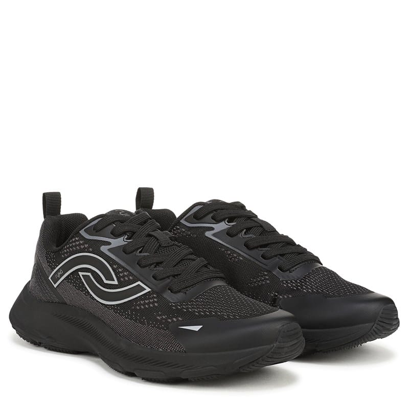 Ryka Women's Devine Walking Sneakers (Black Mesh) - Size 6.5 W