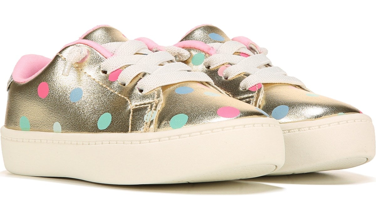 gold tennis shoes for toddlers