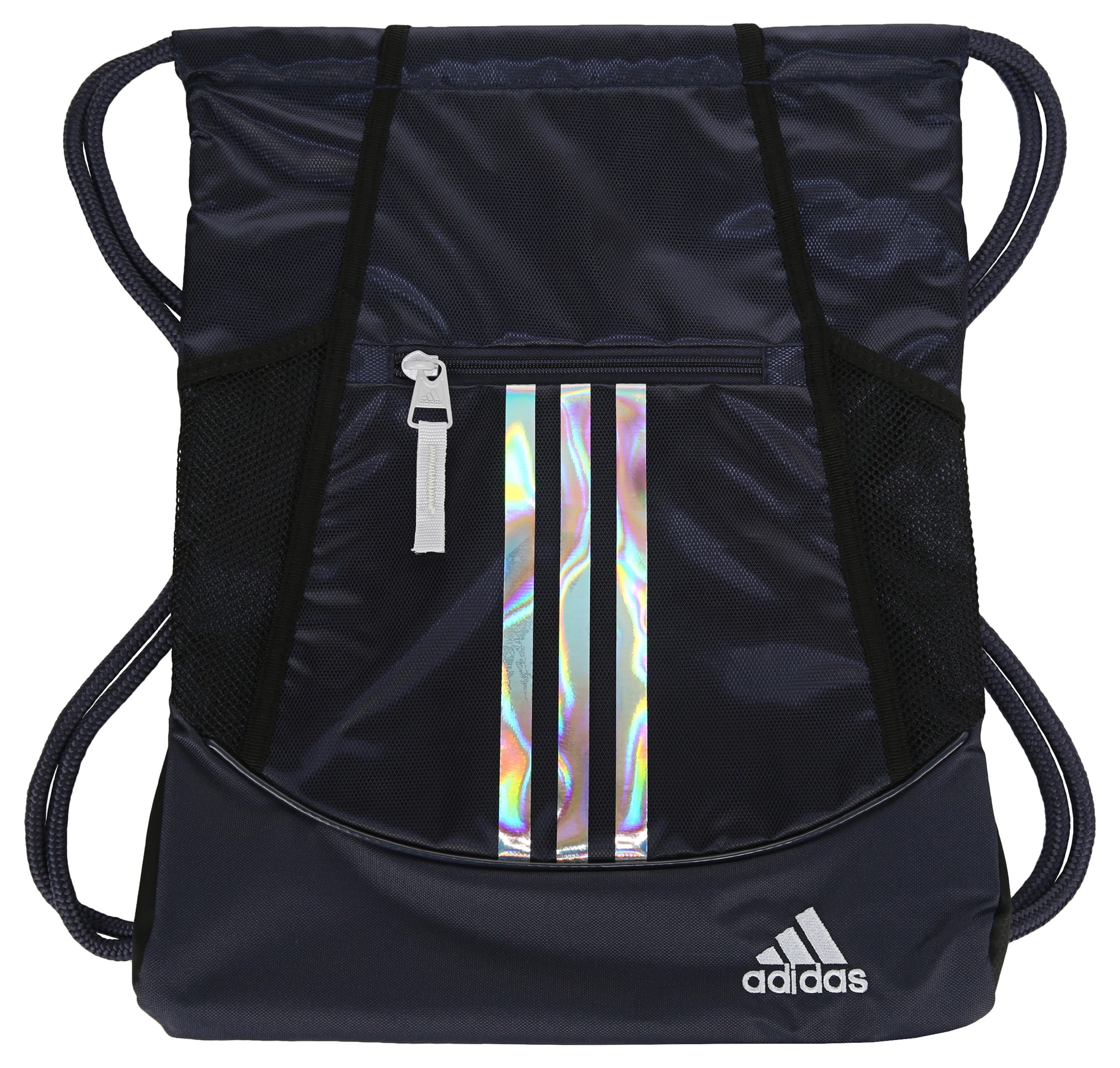 purple adidas drawstring bag