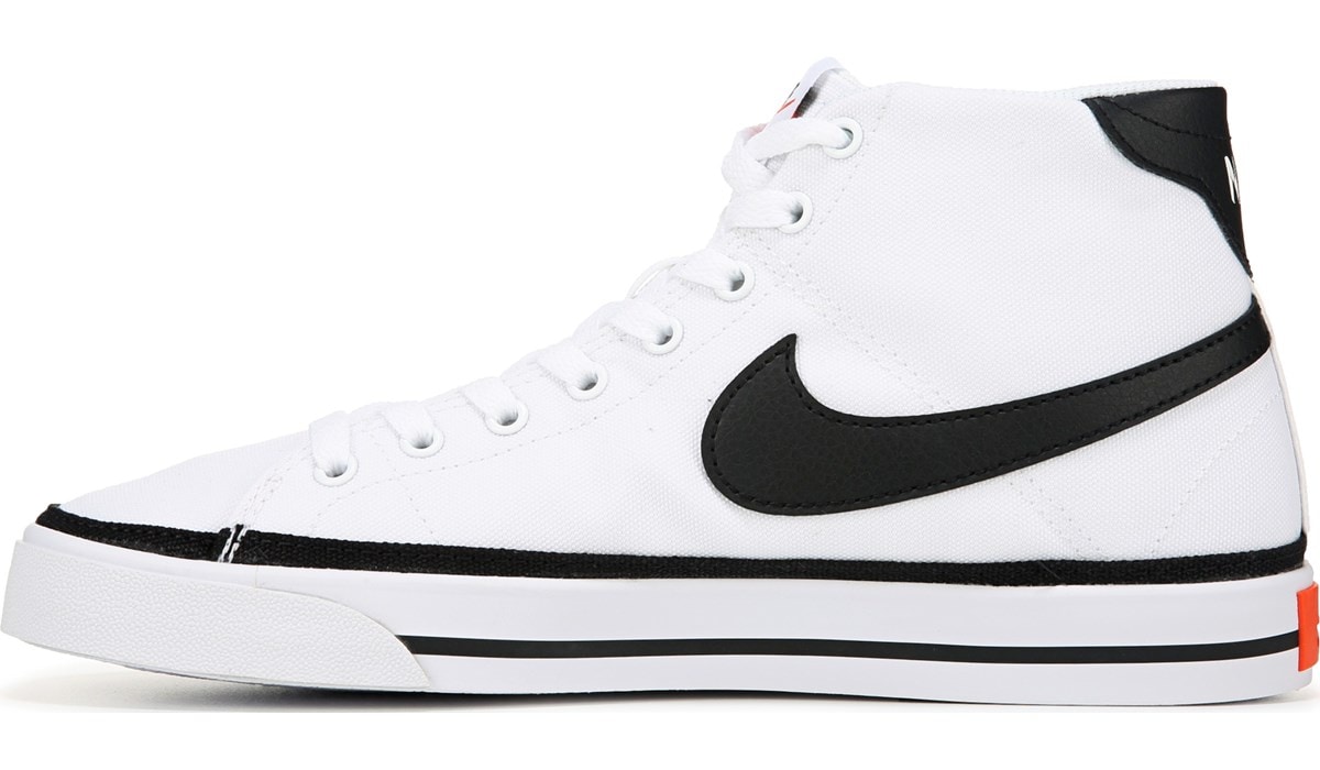 Nike Women's Court Legacy Mid Canvas Sneaker White, Sneakers and Athletic  Shoes, Famous Footwear