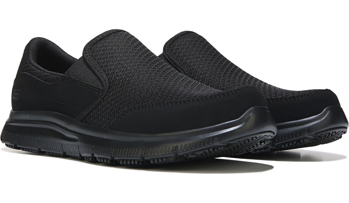 skechers non slip mens shoes
