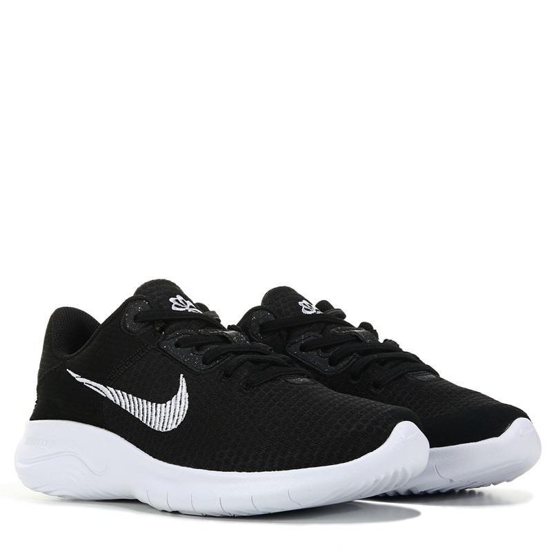 Nike Women's Flex Experience 11 Medium/Wide Running Shoes (Black/White Wide) - Size 10.0 D