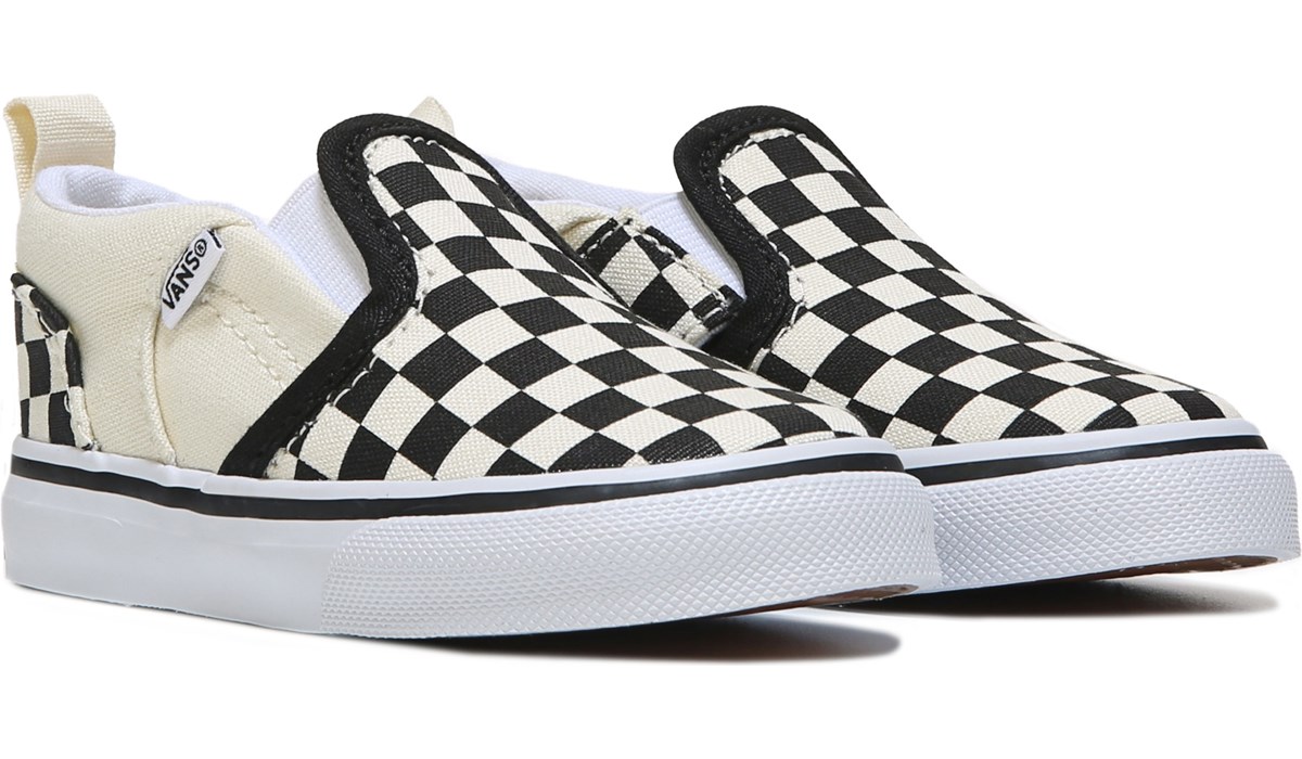 white slip on vans toddler