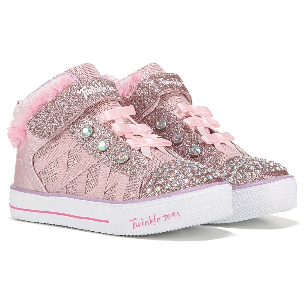 Skechers Kids' Twinkle Toes High Top Sneaker Toddler/Little Kid Shoes (Pink Ombre) - Size 10.0 M