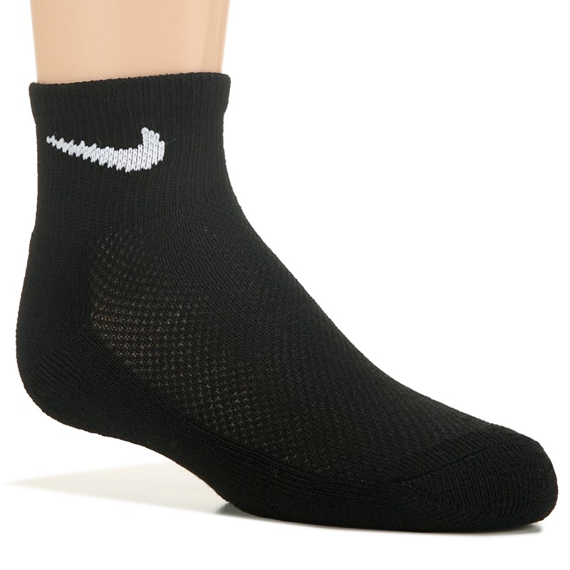 Nike Kids' 6 Pack Youth X-Small Cushioned Ankle Socks (Black) - Size 0.0 OT