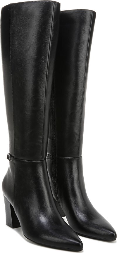 Womens black leather dress boots Clearance