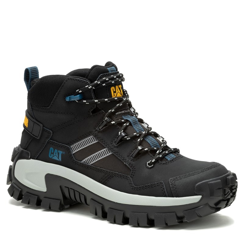 Caterpillar Men's Invader Mid Slip Resistant Work Boots (Black) - Size 10.0 M