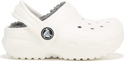 white fur crocs womens