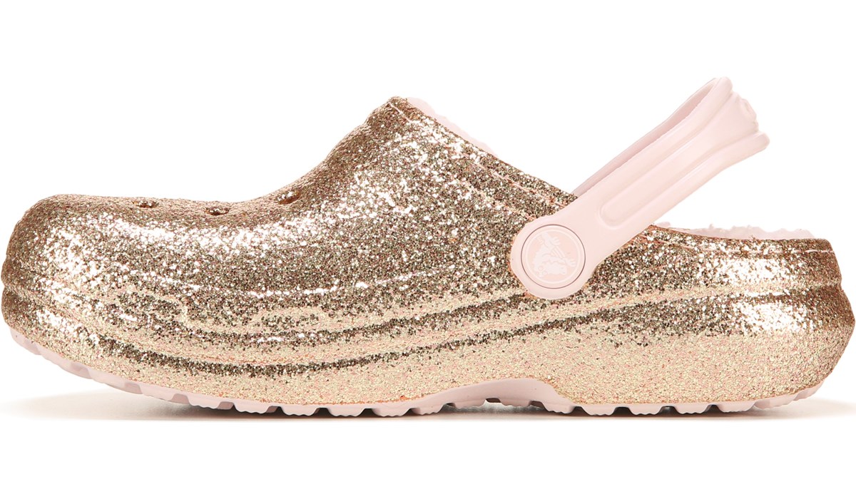 rose gold lined crocs