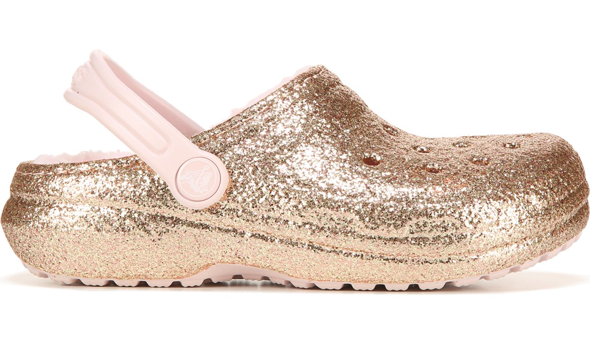 rose gold lined crocs