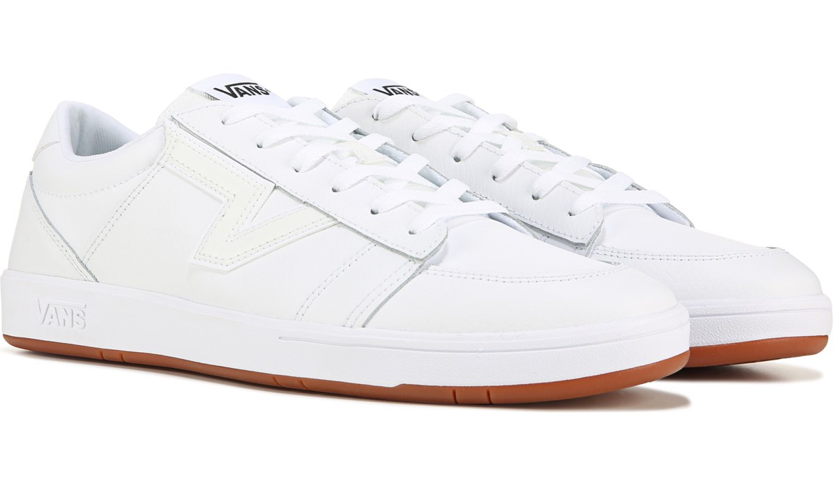 vans leather tennis shoes
