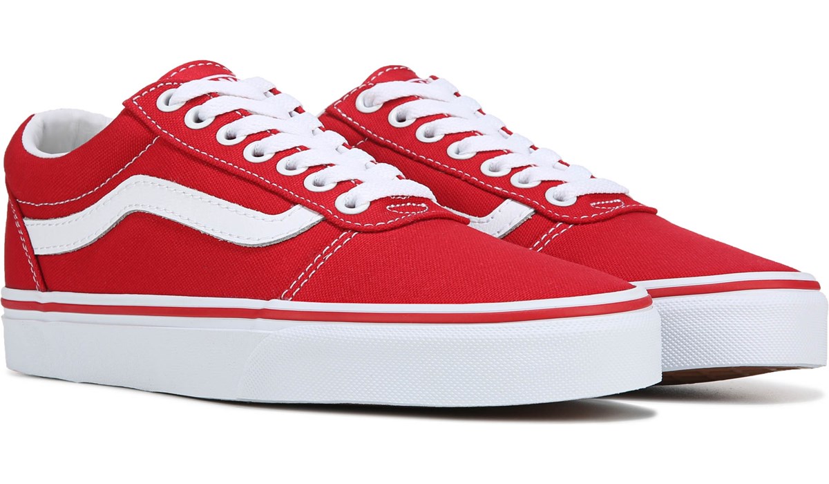 vans red low