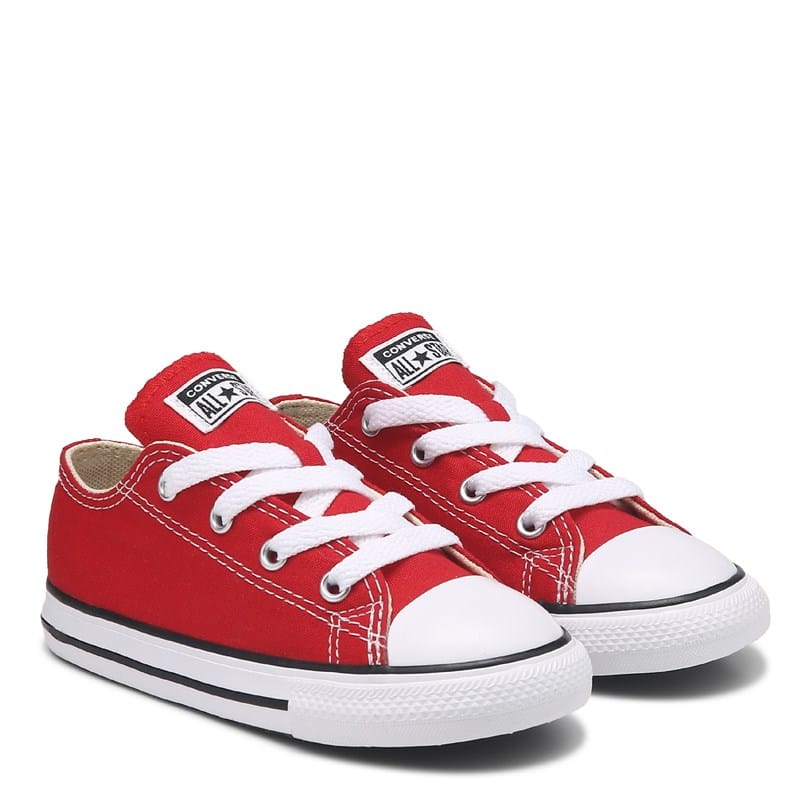 Converse Kids' Chuck Taylor All Star Low Top Sneaker Baby/Toddler Shoes (Red) - Size 5.0 M