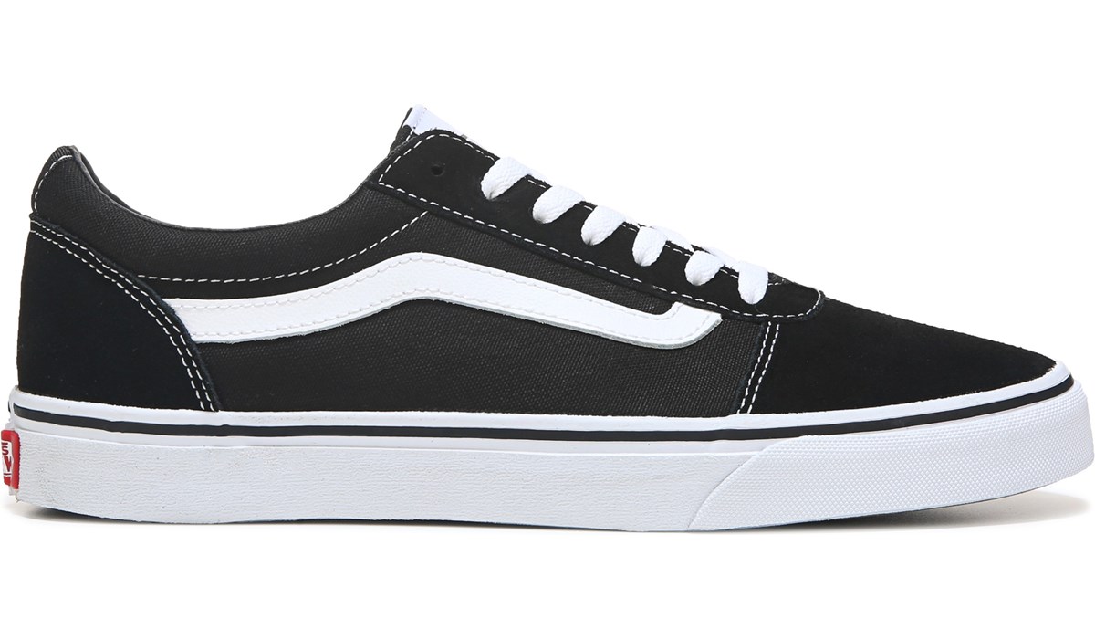 black and white low top vans