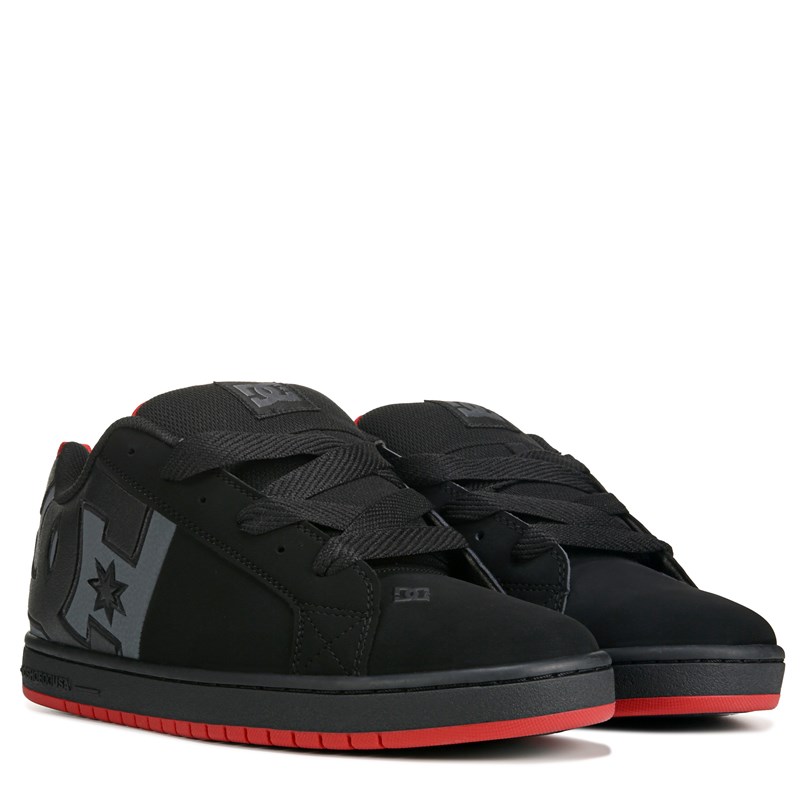 DC Shoes Men's Court Graffik Skate Shoes (Black/Red) - Size 10.5 M