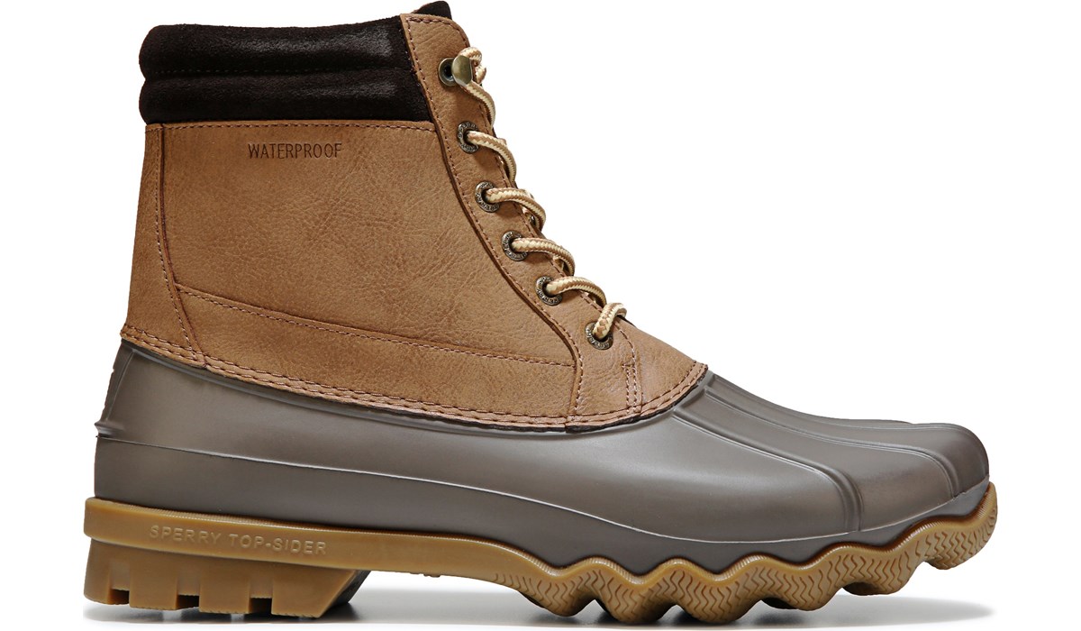 sperry brewster plaid collar waterproof duck boot