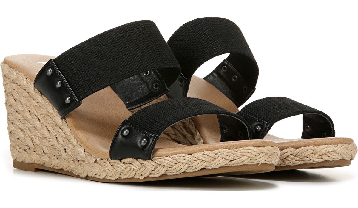 Ladies Eaze Comfort Open Toe Wedged Sandals 